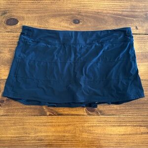 EUC Lululemon Navy Pace Rival Skort, Long - size 20